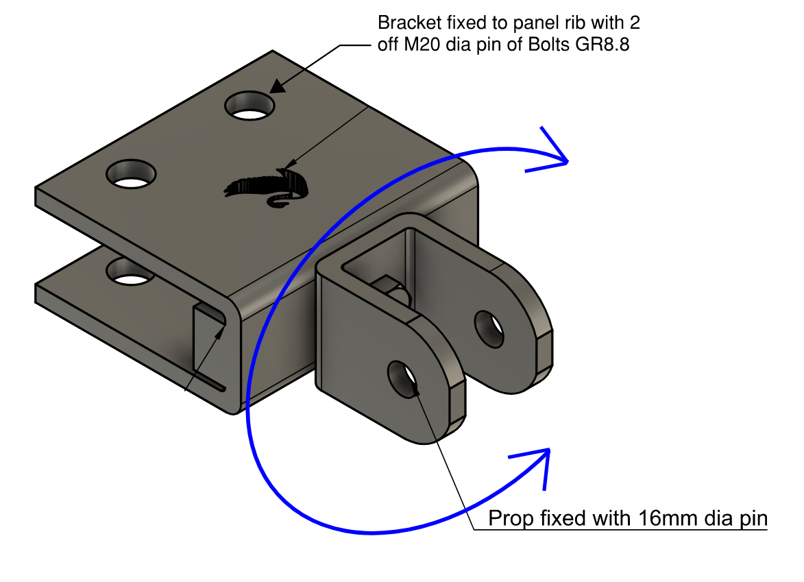 Universal Prop Connector (UPC) isometric diagram