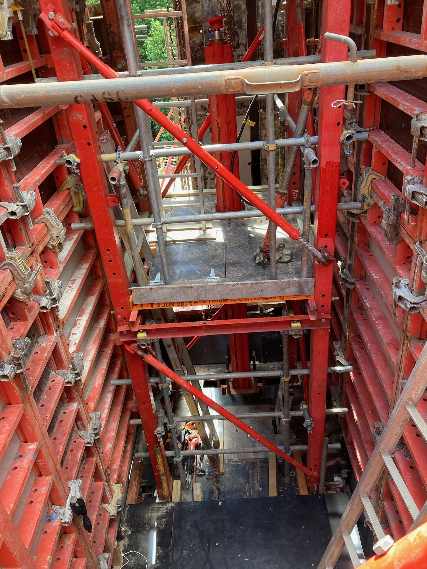 Formwork project on site