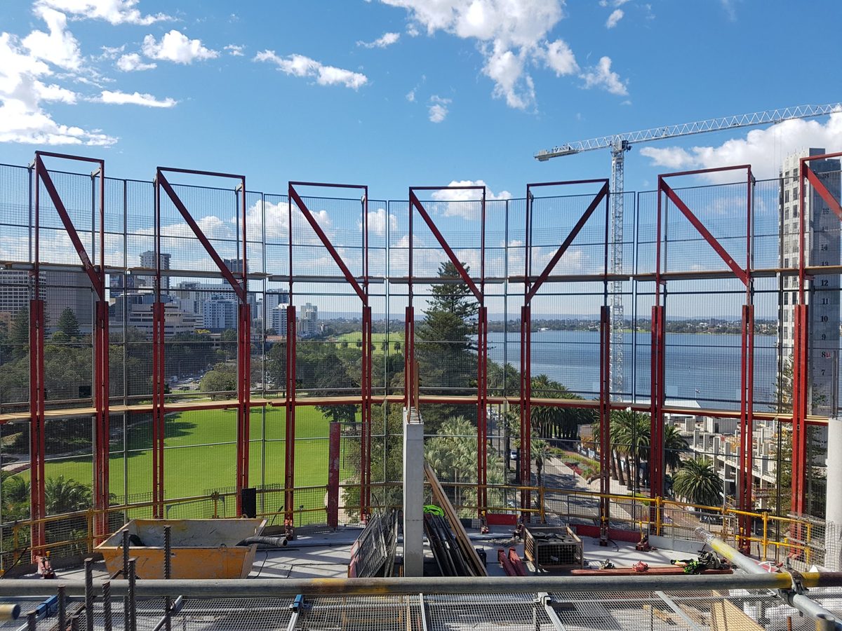 Ritz-Carlton Perth construction, Swan River