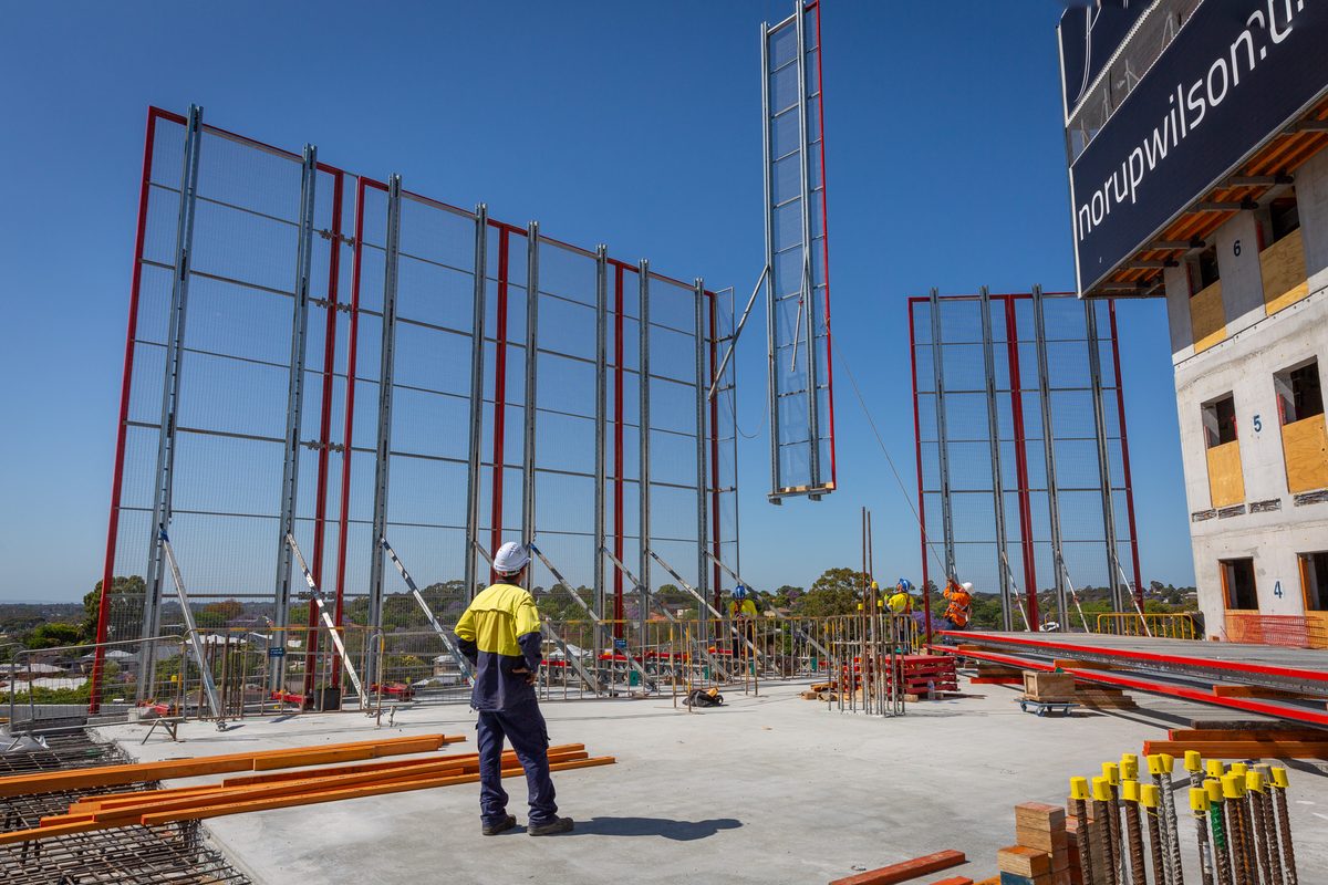 Rooftop formwork installation